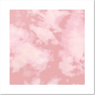 Pastel pink tie dye Posters and Art